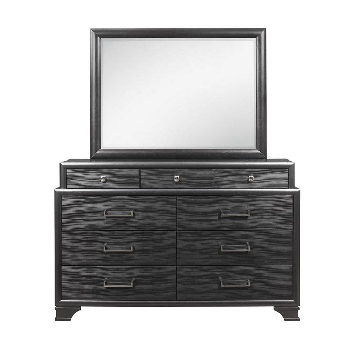 Dresser With 9 Drawers - Gray