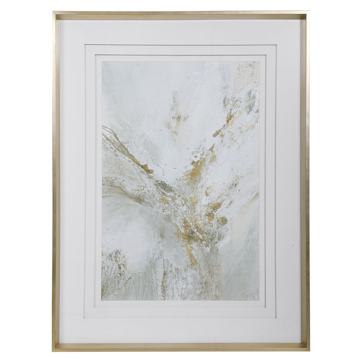 Ethos - Framed Abstract Print - Gold