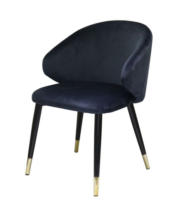 Velvet Dining Chairs (Set of 2) - Blue