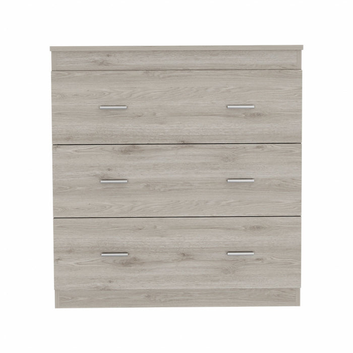 Manufactured Wood Three Drawer Standard Dresser 32" - Light Gray