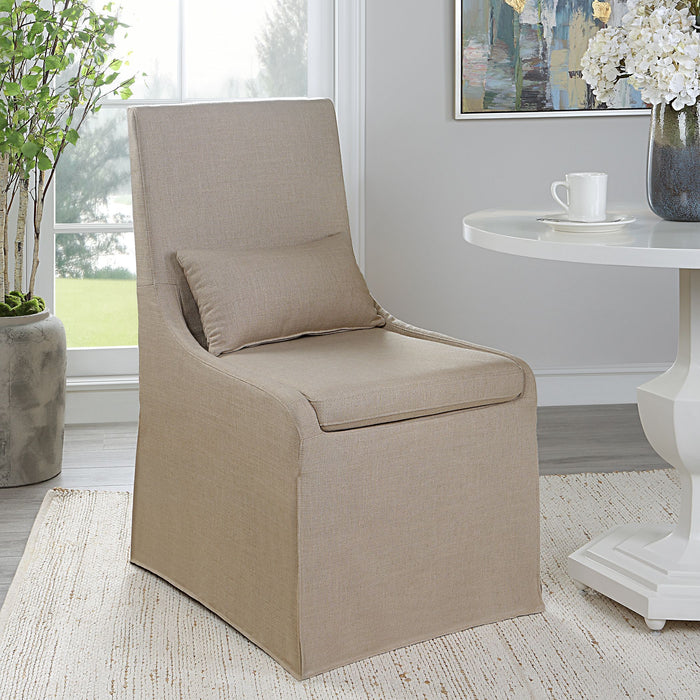 Coley - Armless Chair - Light Brown
