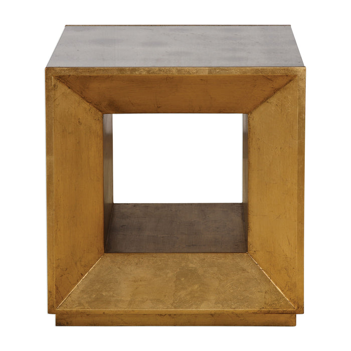 Flair - Cube Table - Gold
