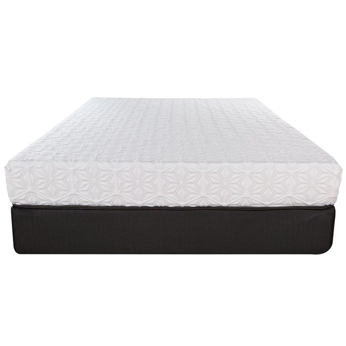 Luxury Plush Gel Infused Memory Foam And Hd Support Foam Smooth Twin Top Mattress - White