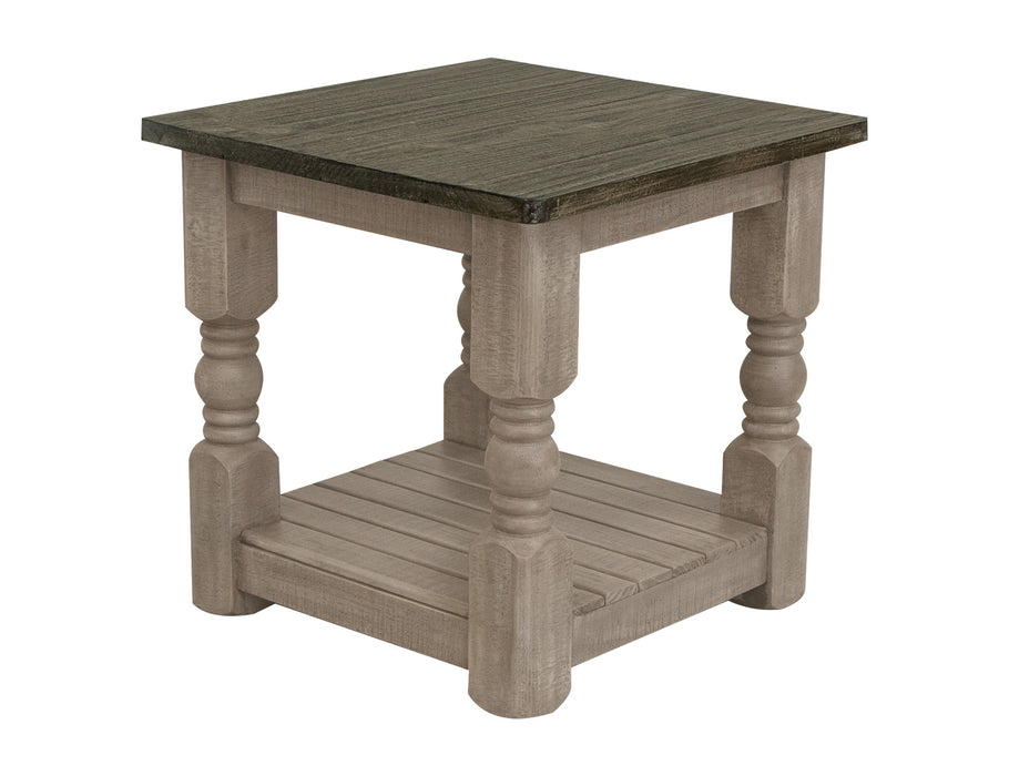 Natural Stone - End Table - Taupe Brown