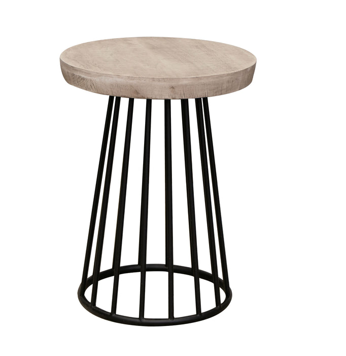 Cosalá - Chairside Table - Off White And Black
