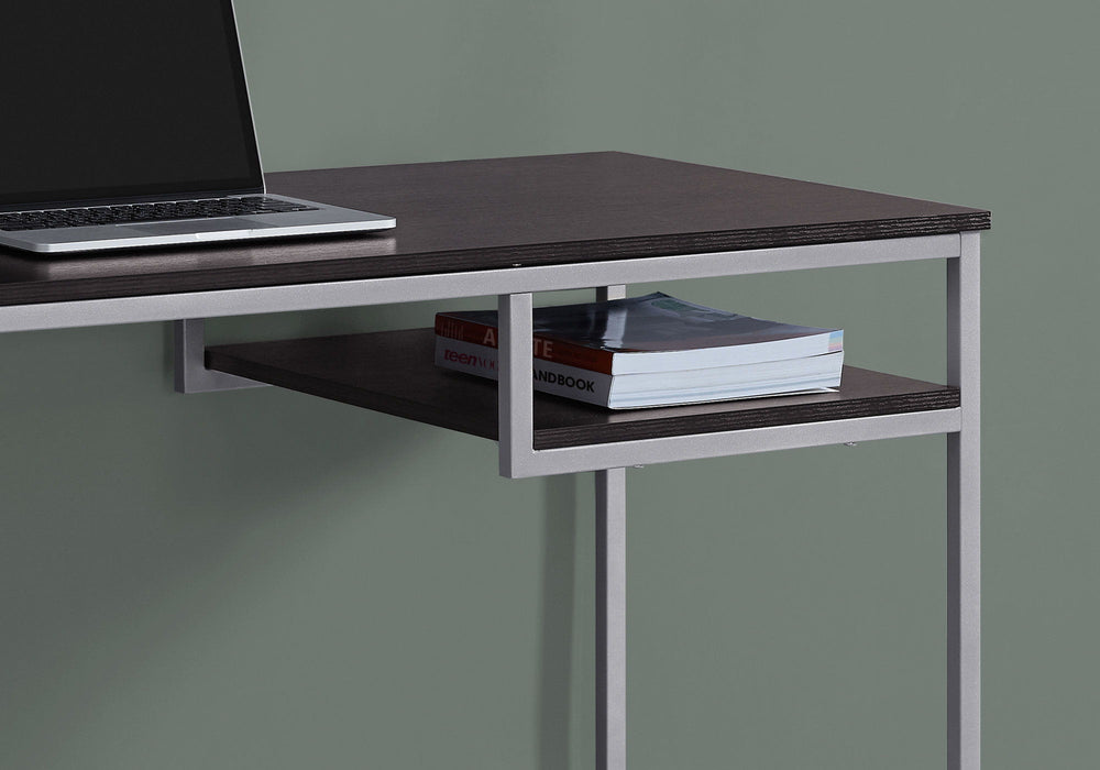 Sleek Computer Desk - Dark Brown