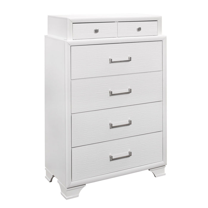 Chest With 6 Drawers - White