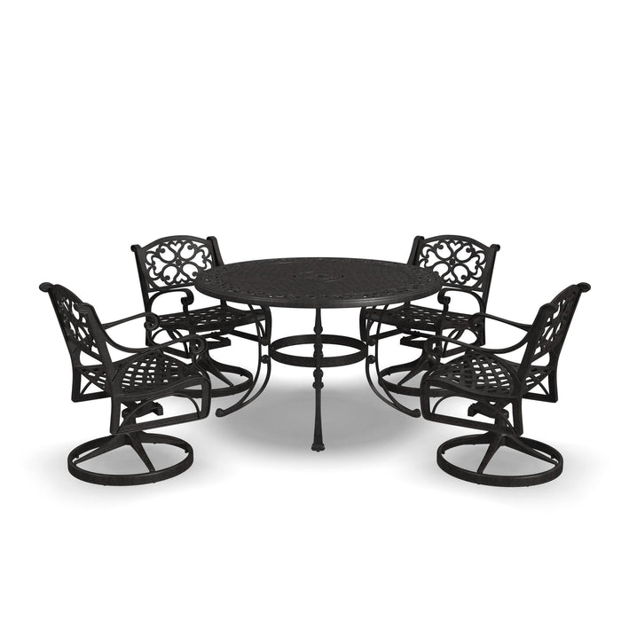 Sanibel - 48" Metal Outdoor Dining Set - Swivel Chairs