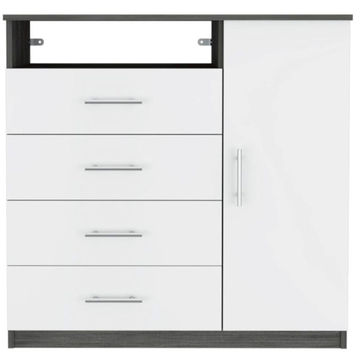 Manufactured Wood Four Drawer Standard Dresser 36" - White