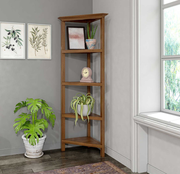 Bookcase With 4 Shelves - Walnut