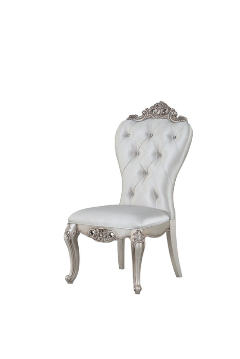 Antique Voguish Dining Chair (Set of 2) - White And Cream