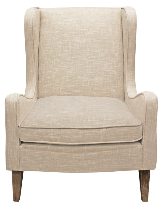 Linen Solid Color Lounge Chair 29" - Natural