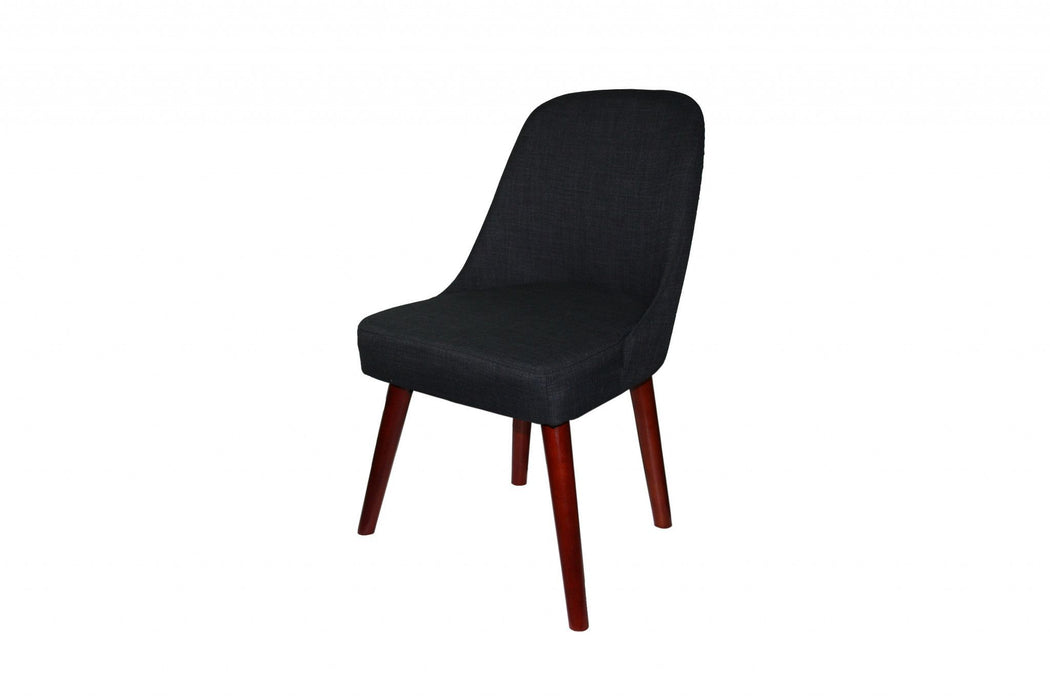 Contemporary Armless Dining or Accent Chair 34" - Dark Charcoal Gray