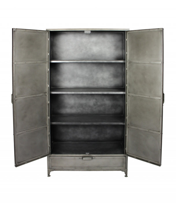 Drawer Combo Dresser 36" - Silver - Iron