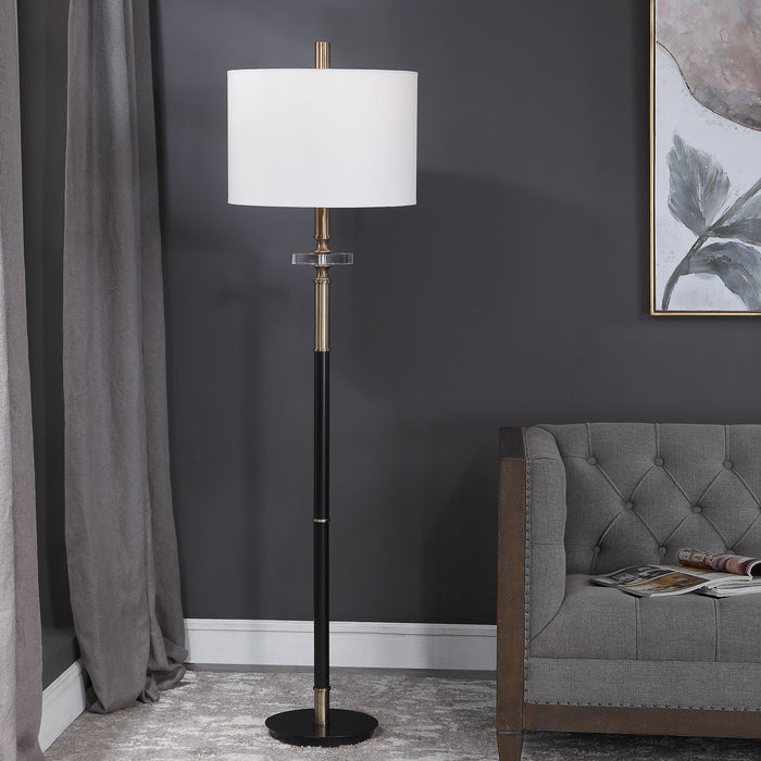 Maud - Floor Lamp - Aged Black