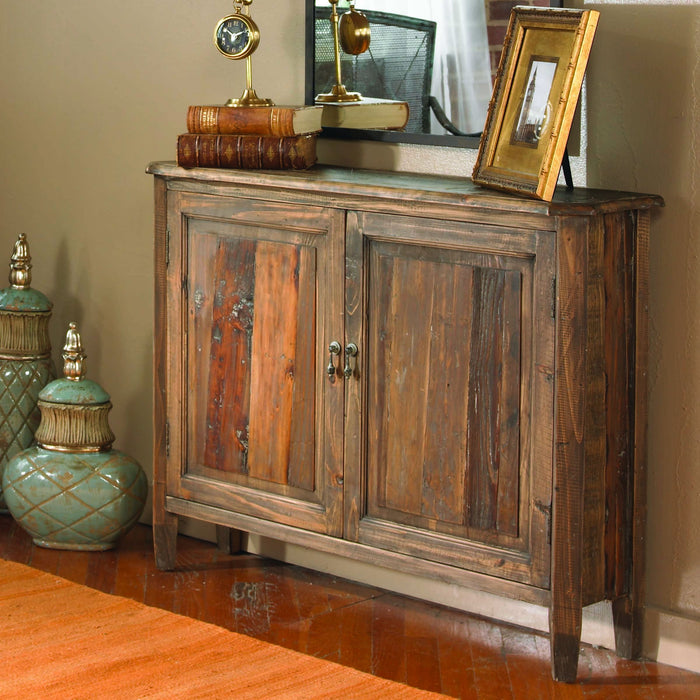 Altair - Reclaimed Wood Console Cabinet - Dark Brown