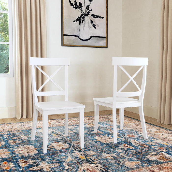 Warwick - Dining Chair (Set of 2) - Wood - White - 38.37"