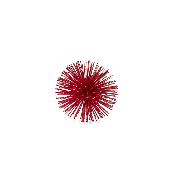 Mini Spiky Sphere Home Accent Filler - Red