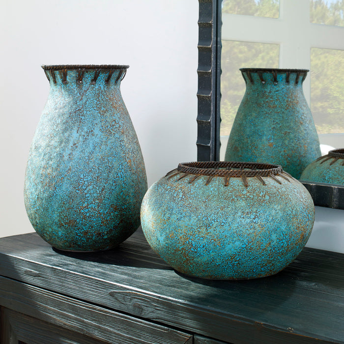 Bisbee - Vases (Set of 2) - Turquoise