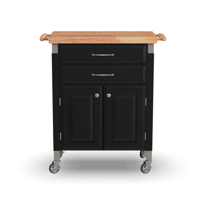 Blanche - Kitchen Cart - Black - Wood - 36"