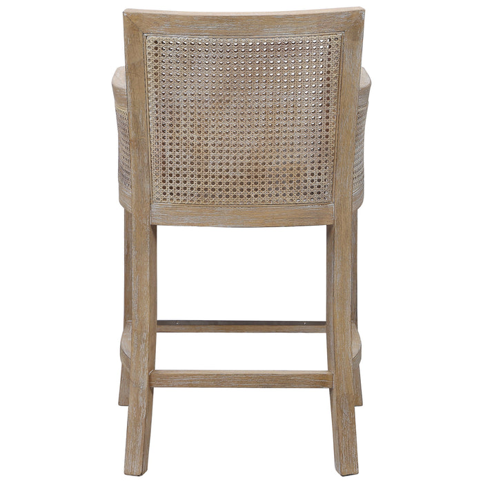 Encore - Counter Stool, Natural - White & Light Brown