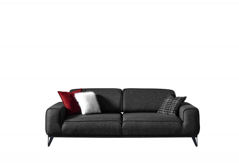Linen Sleeper Sofa 90" - Dark Gray