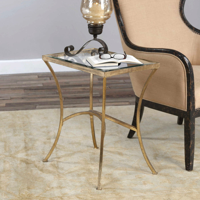 Alayna - End Table - Gold