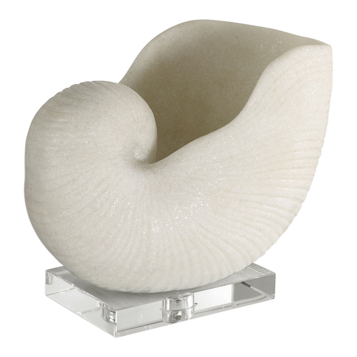 Nautilus Shell - Sculpture - White