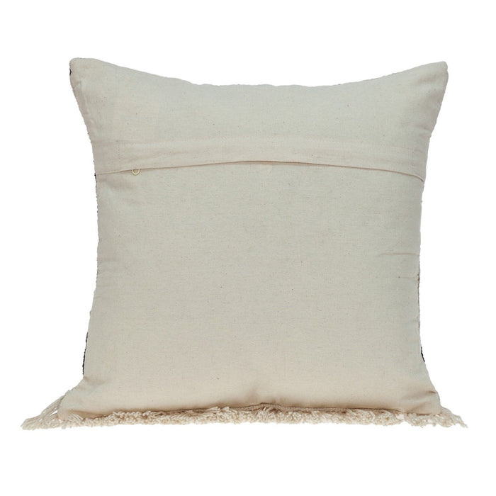 Textured Pillow - Black White And Tan