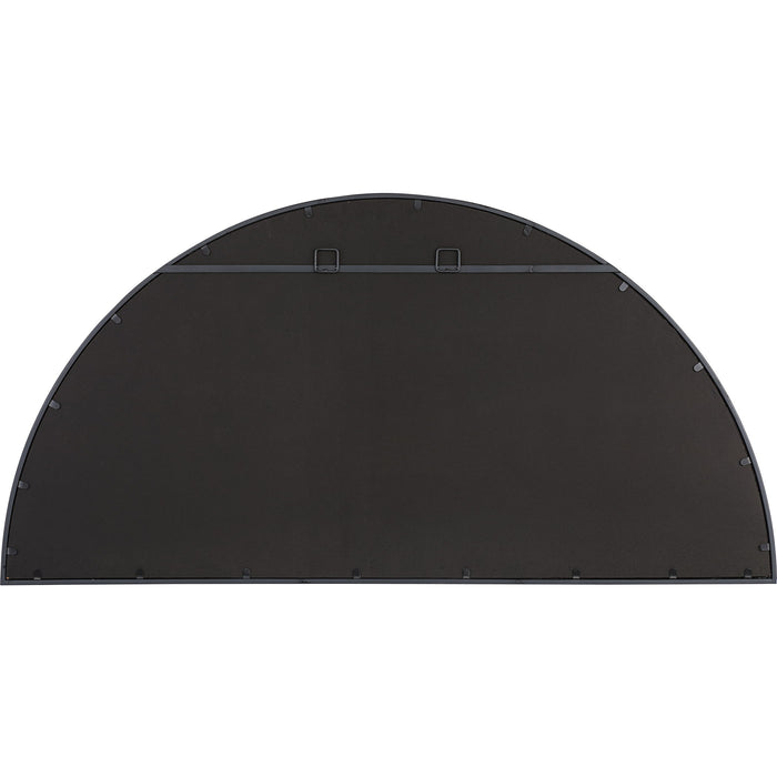 Varina - Minimalist Oval Mirror - Black