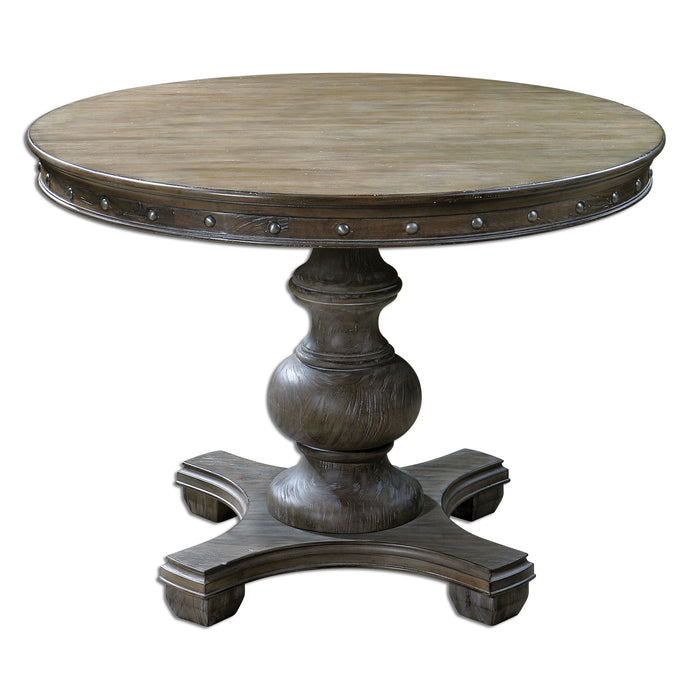 Sylvana - Wood Round Table - Dark Brown