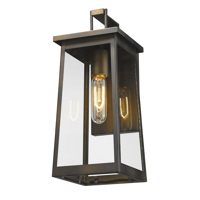 Contempo Elongated Outdoor Wall Light - Burnished Bronze