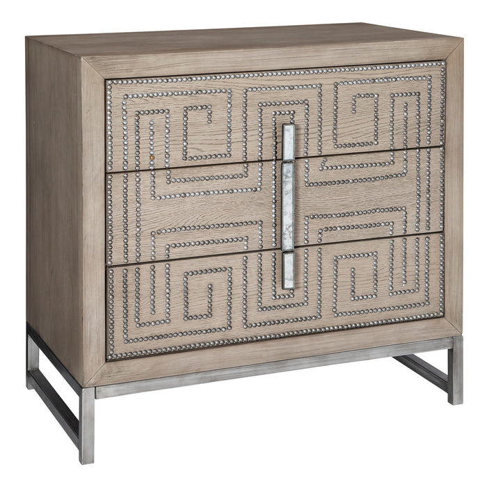 Devya - Accent Chest - Gray Oak