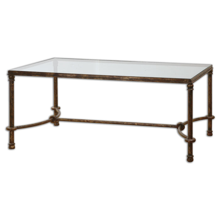 Warring - Iron Coffee Table - Dark Brown