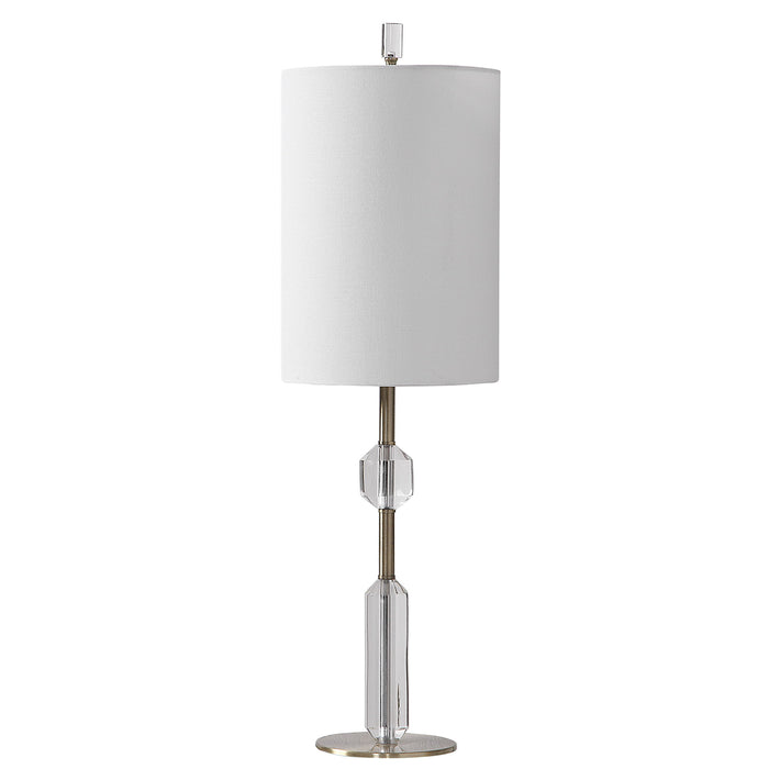 Margo - Cut Crystal Buffet Lamp - White