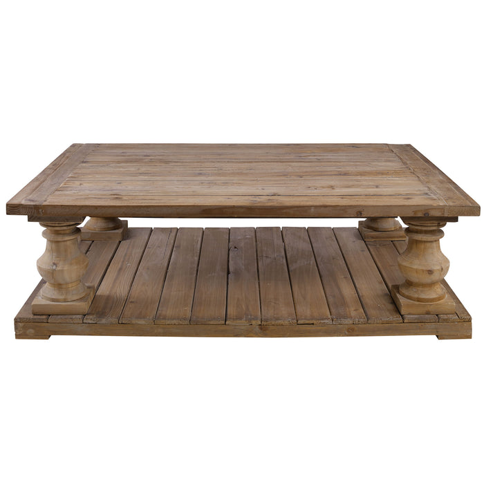 Stratford - Rustic Cocktail Table - Light Brown