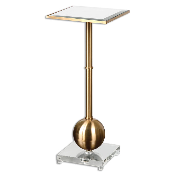 Laton - Mirrored Accent Table - Gold