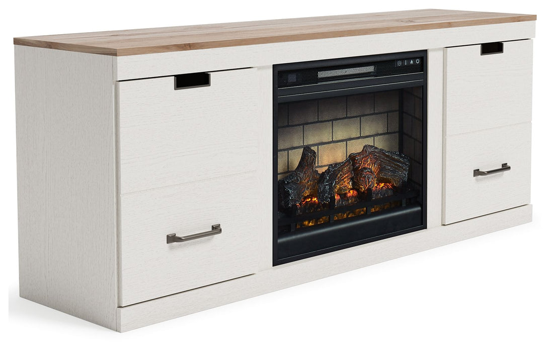 Vaibryn - 60" TV Stand With Fireplace Insert