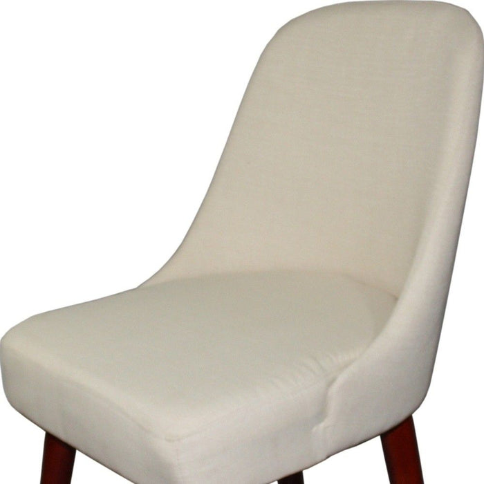 Contemporary Armless Dining or Accent Chair 34" - Cream