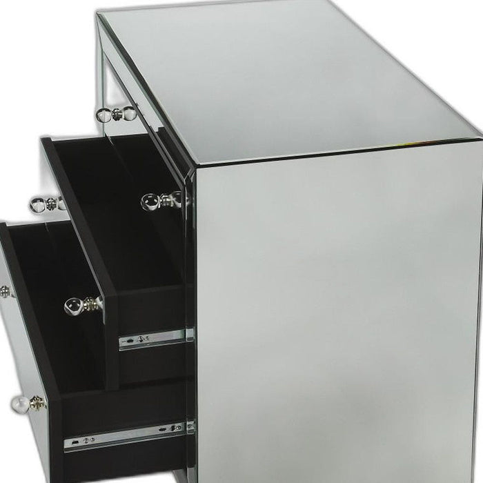 Three Drawer Standard Chest 30" - Clear Glass