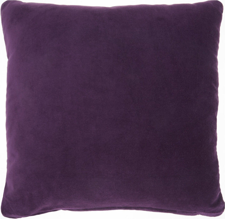 Modern Throw Pillow - Purple - Velvet